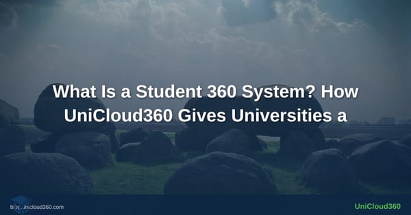 What Is a Student 360 System? How UniCloud360 Gives Universities a Complete View of Every Student | UniCloud360